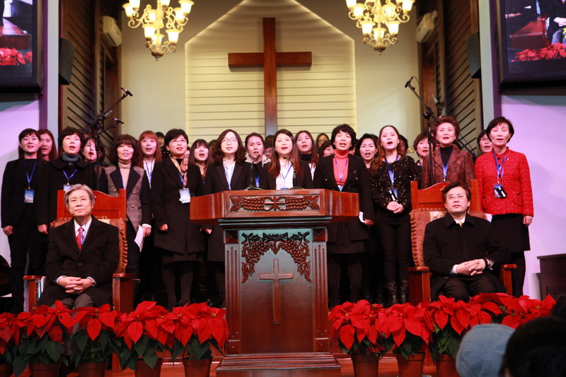 2014年12月14日韩国圣赞教会访问交流